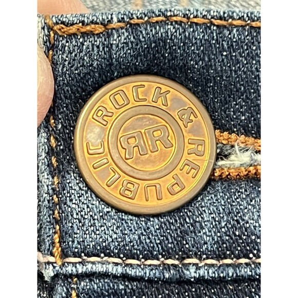 Rock & Republic Jeans Kasandra Bootcut Blue Denim Jeans Size 31 - Picture 7 of 11